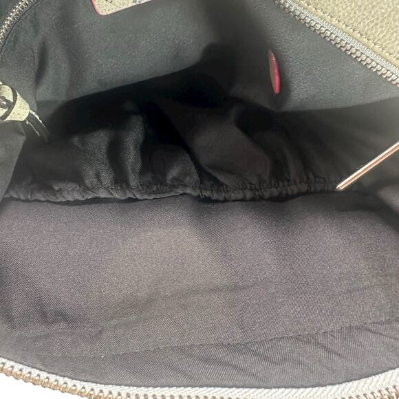 Elliott Lucca Gray Leather Slouchy Hobo Shoulder Bag Crossbody Large - Picture 13 of 15